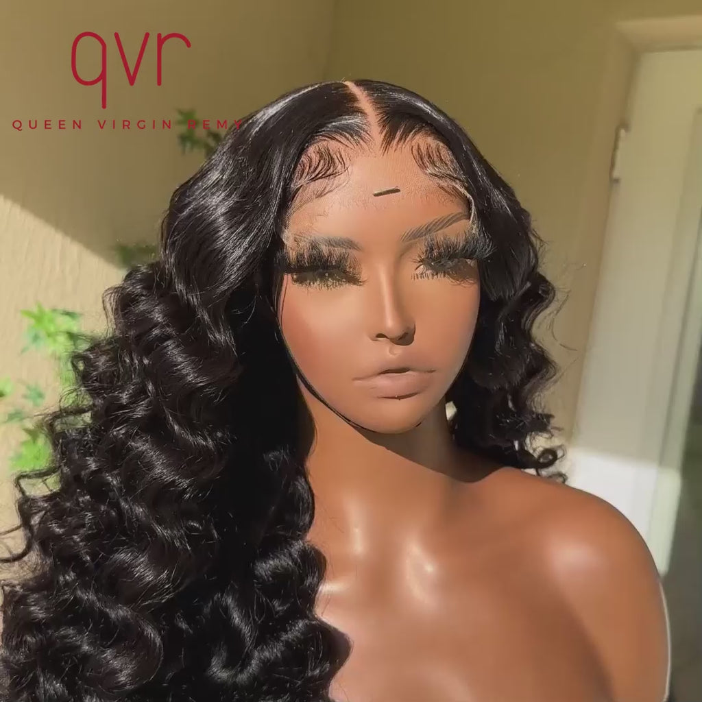 pre plucked hairline glueless human hair wigs with natural edges