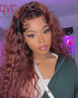 glueless wigs affordable reddish brown lace closure style