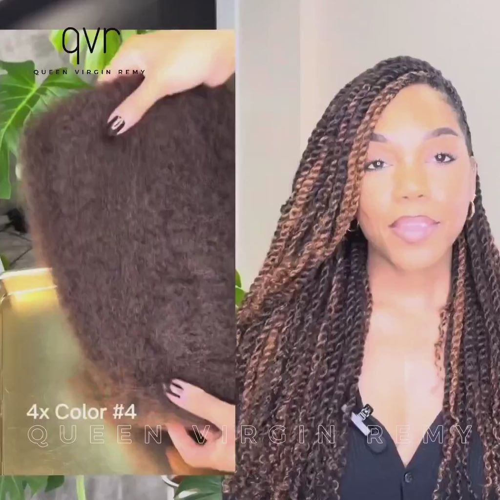 #4 and #30 afro kinky hair extensions for dreadlocks