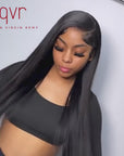 straight 13x4 lace front human hair wigs, soft and flowy