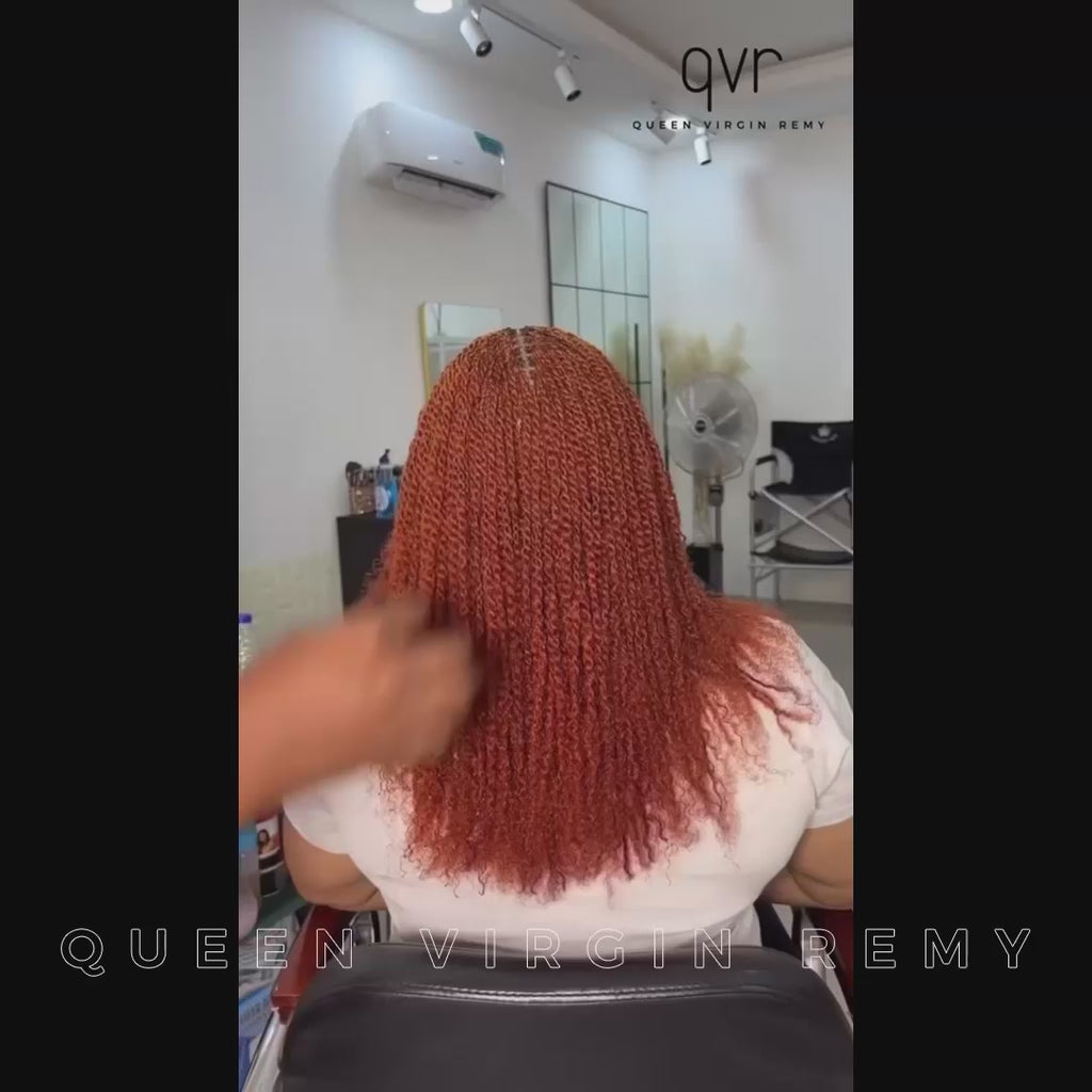 how to braiding twists with qvr ginger afro kinky bulk human hair