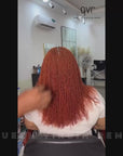 how to braiding twists with qvr ginger afro kinky bulk human hair