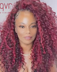 Burgundy Highlight Crochet Braid Hair Extensions