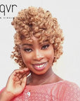qvr honey blonde bouncy curl human hair bulk for braiding