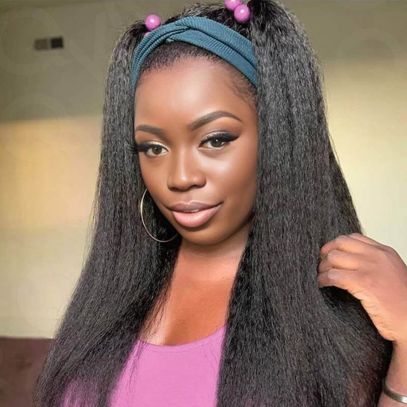 soft and thick glueless human hair wigs low maintenance look