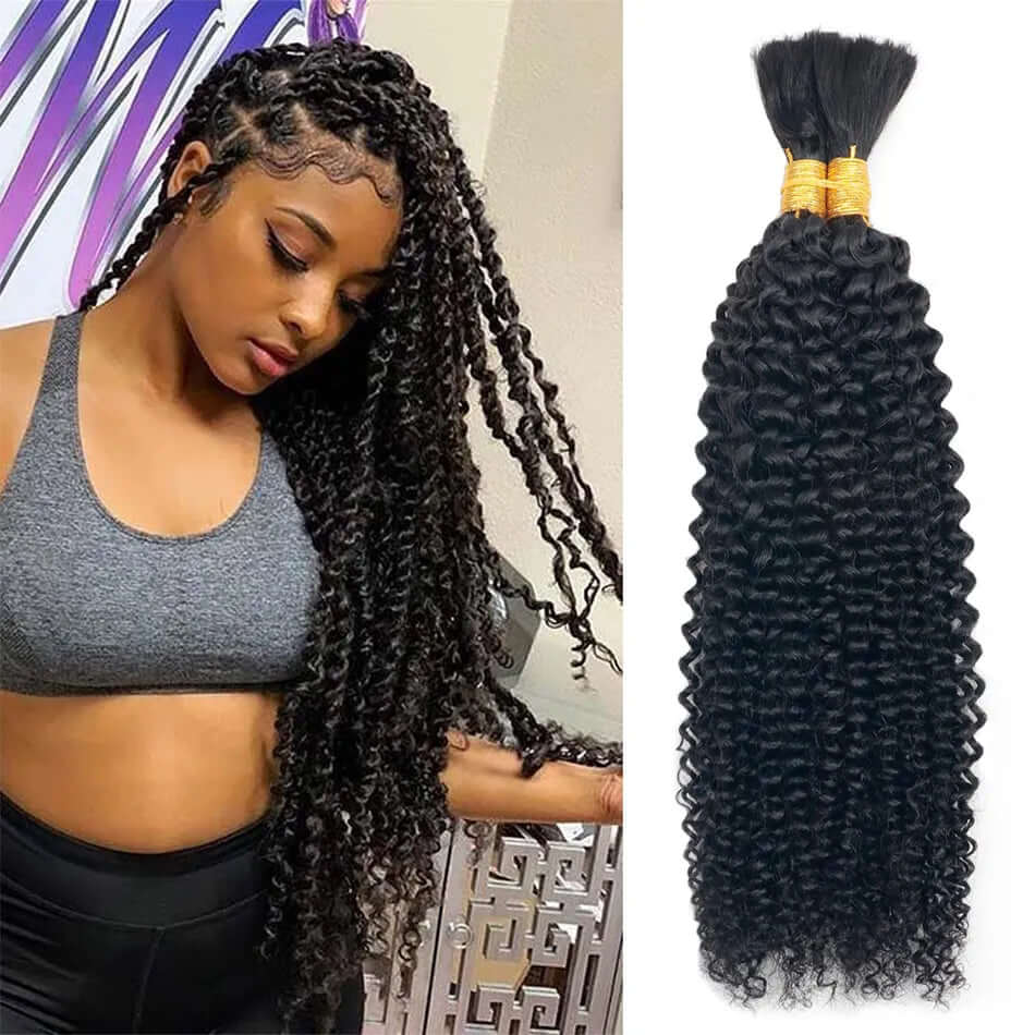 boho kinky curly braiding hair qvr