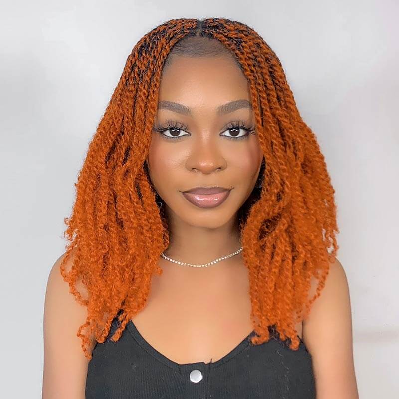 qvr ginger afro kinky hair for braiding hair for women