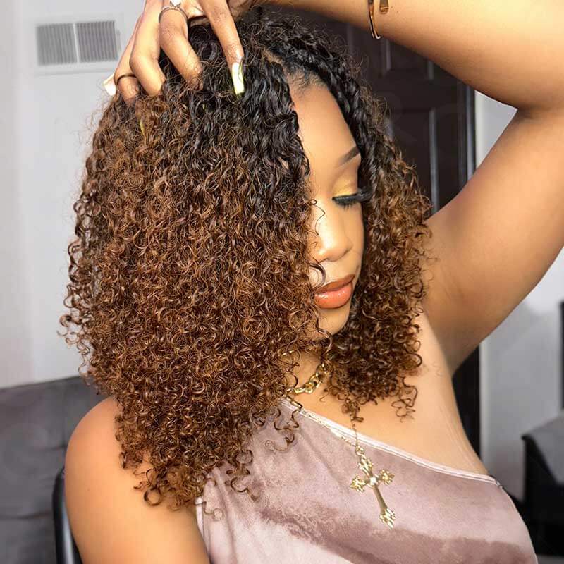 T1B/30-small kinky curly-18''-5 packs crochet hair