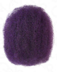 qvr dark mixed purple color afro kinky bulk human hair extensions