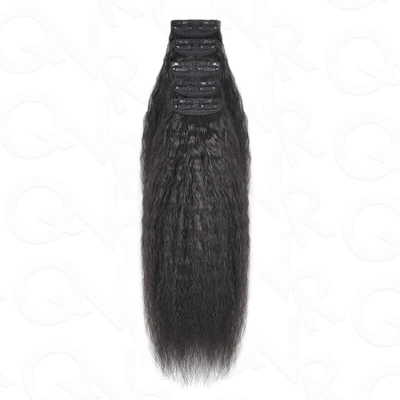 soft and thick kinky straight clip in extensions