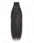 soft and thick kinky straight clip in extensions