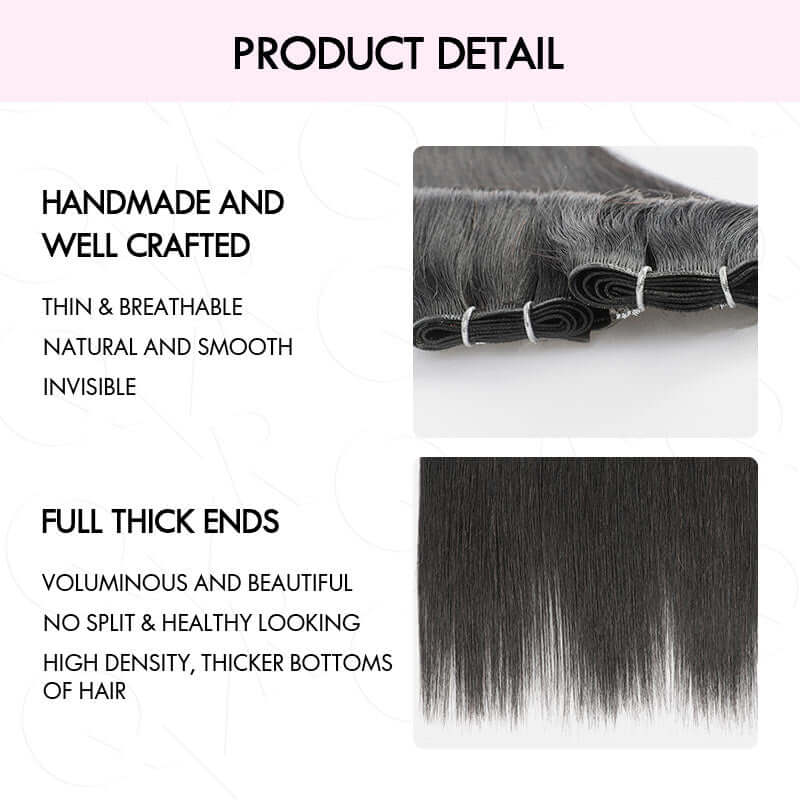 handmade genius weft thich ends quick weave hair extensions