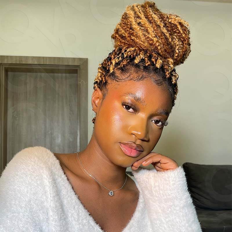 27 and 30 colored passion twist human hair extensions for twists