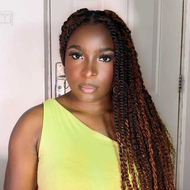 dark brown and auburn brown afro kinky v bulk curly hair