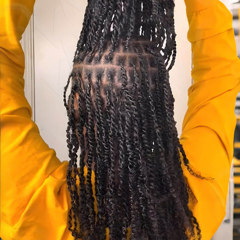 natural black human hair spring twist hair for braidings