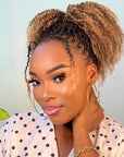 QVR Ombre Afro Kinky Bulk Braids Hair Extensions for Passion Twists & Locs