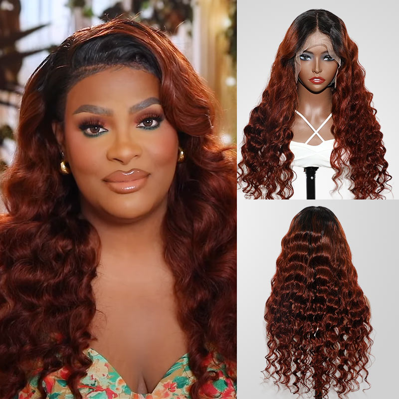 glueless human hair wigs with soft waves and natural part