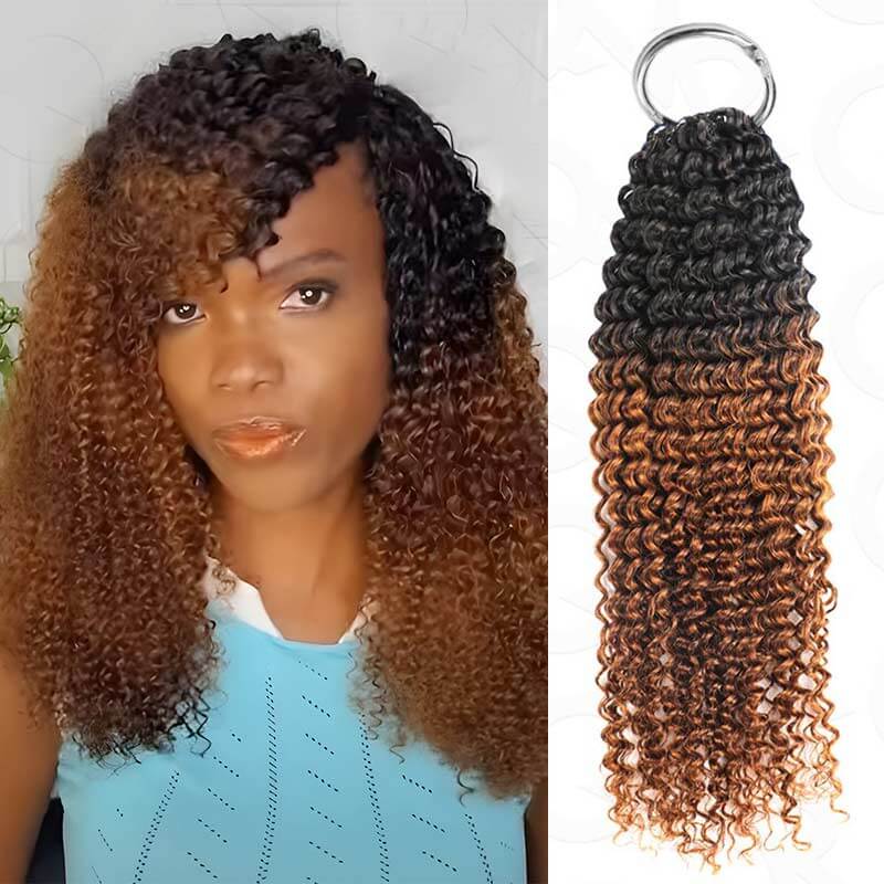T1B/30-small kinky curly-18&#39;&#39;-5 packs crochet hair