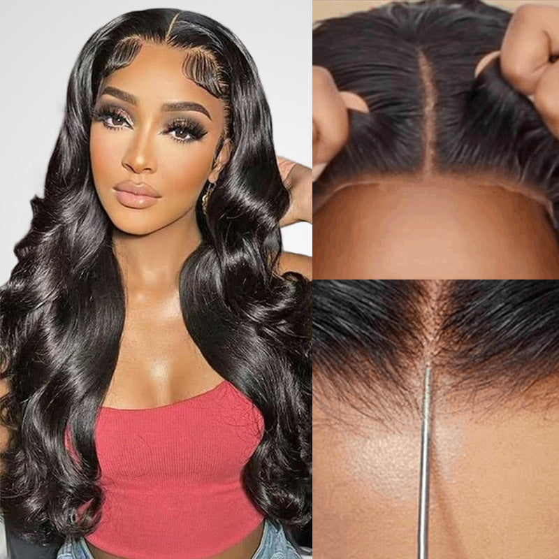 wear and go body wave wig with pre-plucked hairline