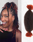 QVR Ombre Afro Kinky Bulk Braids Hair Extensions for Passion Twists & Locs