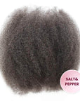 salt pepper colored afro kinky hair 