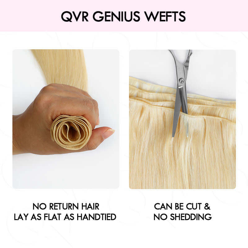 qvr genius weft quick hair weave no shedding can be cut