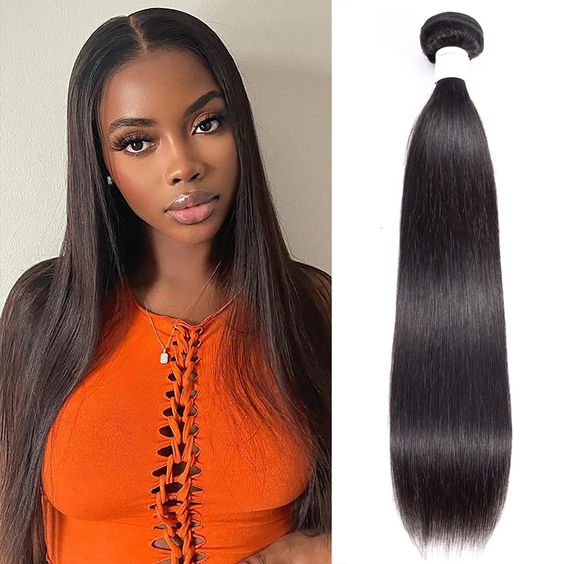 qvr natural black silky straight human hair bundles hair weave