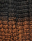 Small kinky curly crochet human hair extension in color 