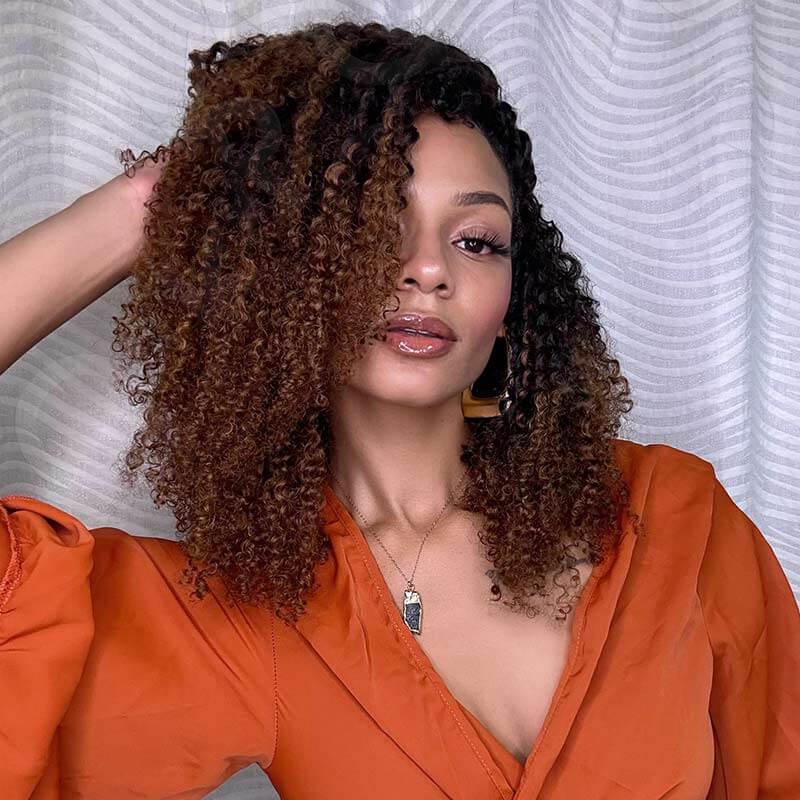 t2/30 mixed color lightweight human hair crochet hair extensions