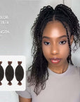 t1b/4 human hair spring twist ombre colored