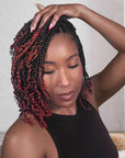 t1b/350 ombred human hair spring twist for mini twists