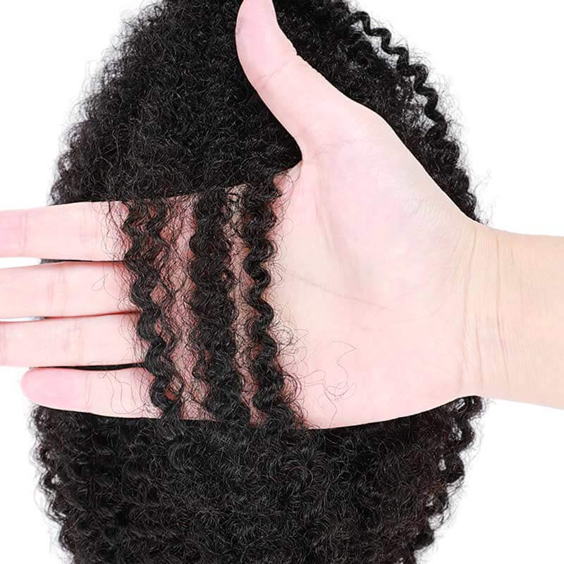 high-quality spring twist human hair black color
