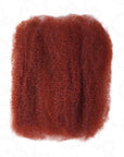 reddish brown afro kinky bulk human hair extensions