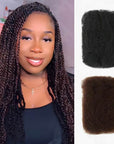 natural black and dark purple packs of afro kinky bulk hair 100 human hair