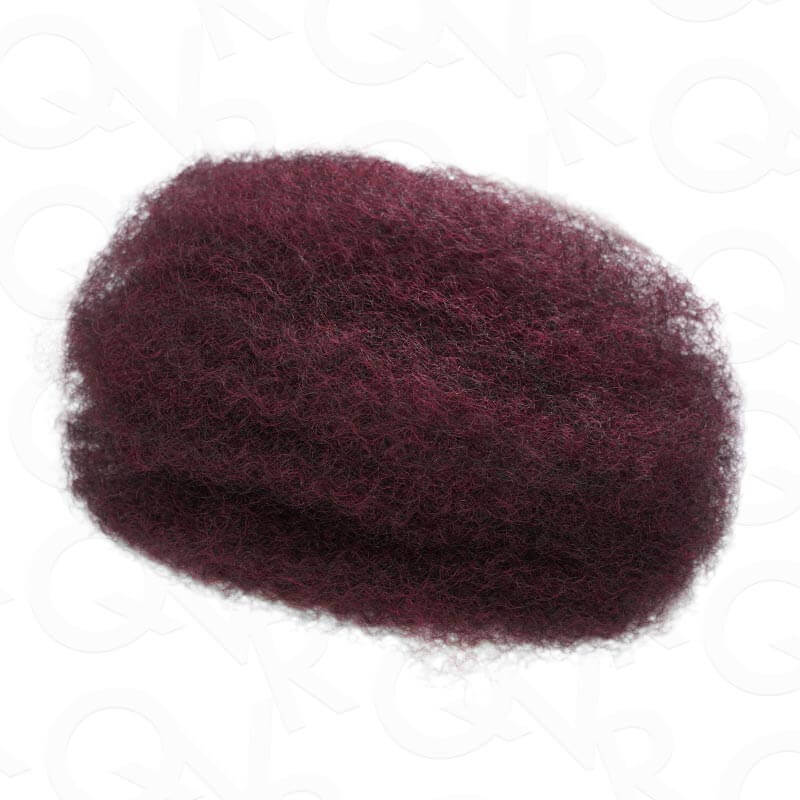1b/99j dark burgundy color afro kinky bulk hair