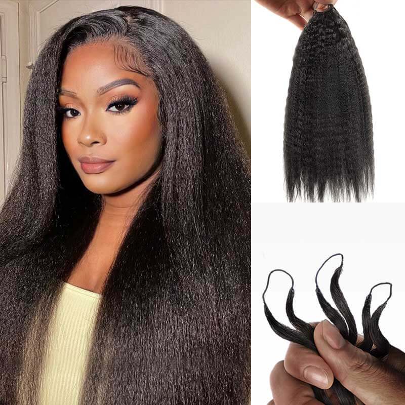 kinky straight texture crochet hair extensions