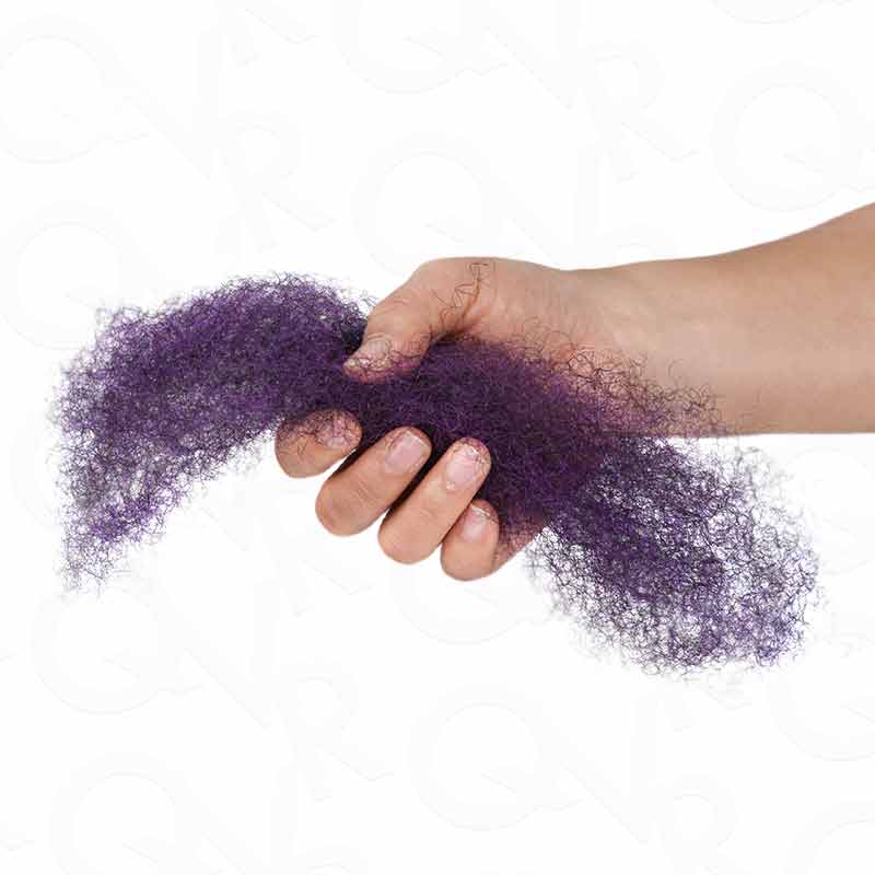 dark purple afro kinky bulk human hair extensions