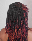 t1b/350 ombred human hair spring twist for twsits