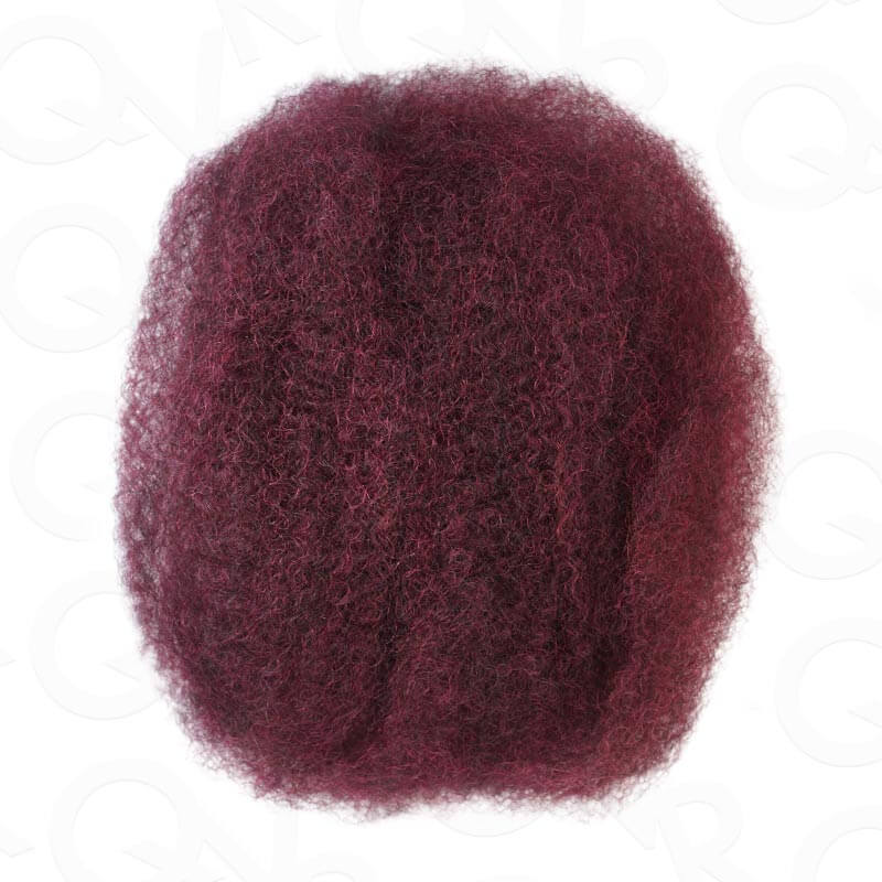 qvr three mixed colors afro kinky bulk dark color hair extensions