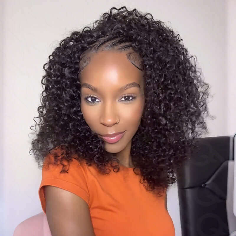  twist curly half wig 18“