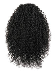 QVR Drawstring Ponytail Extension Twist Curly Human Hair Ponytail Hairstyle