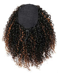 QVR Drawstring Ponytail Extension Twist Curly Human Hair Ponytail Hairstyle