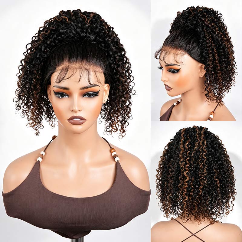 QVR Drawstring Ponytail Extension Twist Curly Human Hair Ponytail Hairstyle