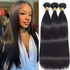 qvr unprocessed silky straight natural black human hair bundles