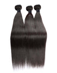 unprocessed silky straight natural black human hair bundles