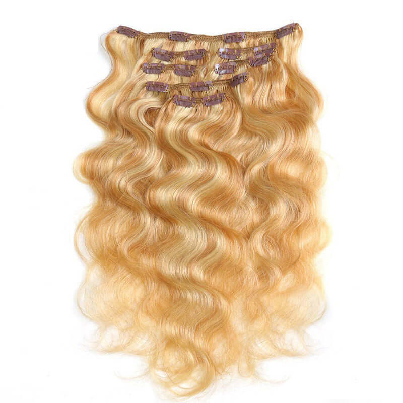 highlighs virgin clip in human hair extensions