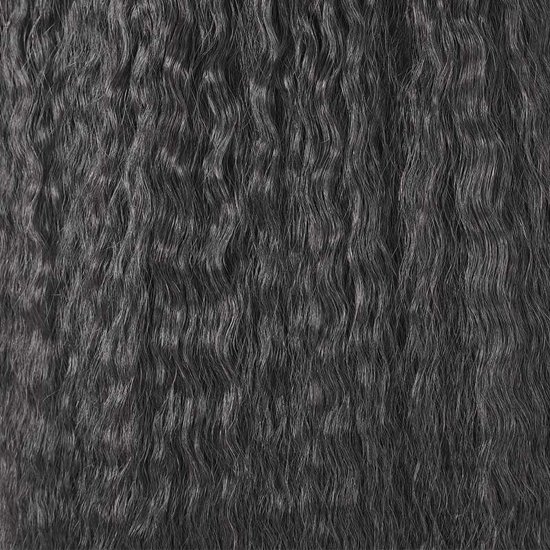 realistic clip in human hair extensions in natural black