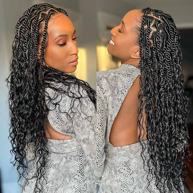 gorgeous bulk hair for boho knots braiding