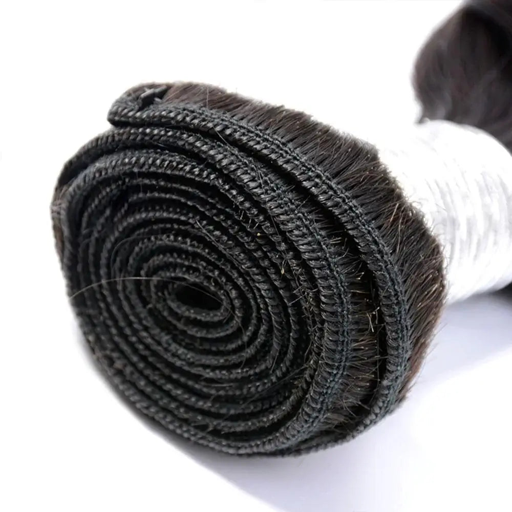 machine double weft water wave human hair weave 1 bundle