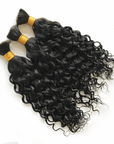 3 pack water wave bulk human hair for boho braiding 
